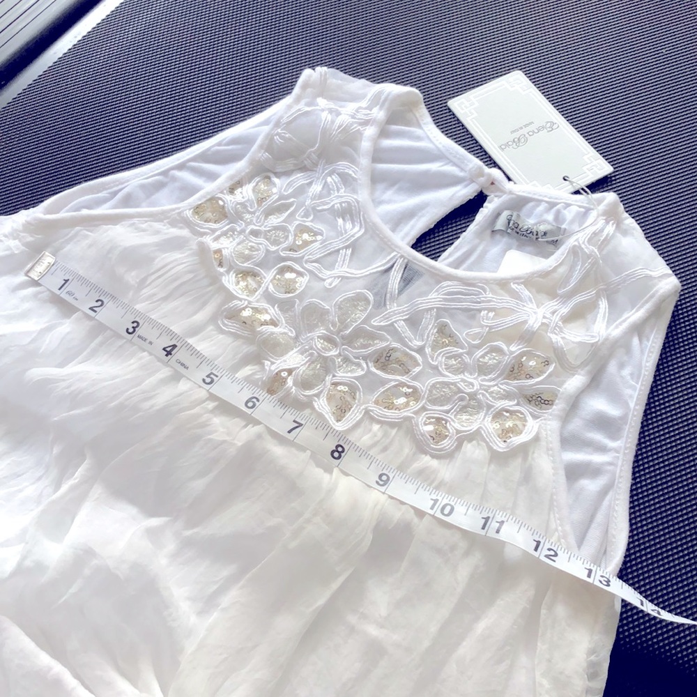 Elena Baldi 100% silk sleeveless Blouse, Made in Italy size M